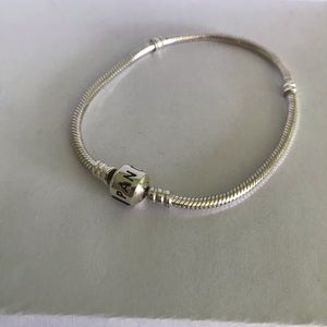 Pandora Snake Chain Starter Bracelet Barrel Clasp